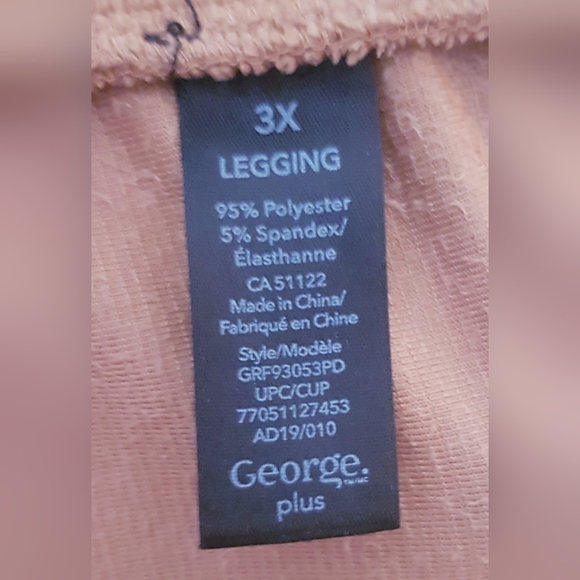 2021 George Gold Corduroy Women's Pants Plus Size 3X - Picture 7 of 8